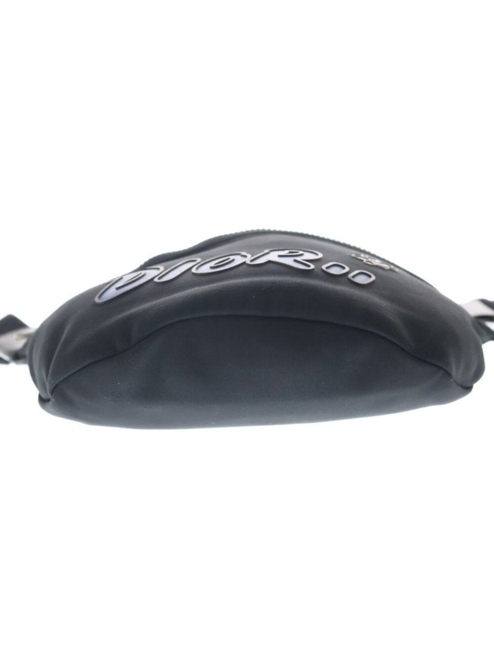Dior Kaws Nylon Waist Bag Pouch Logo Hachi Black View 4